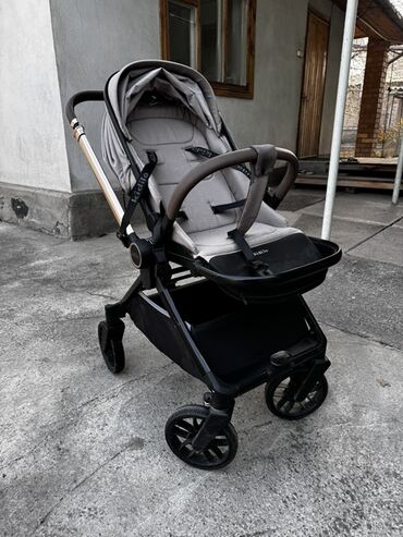 Коляски: Коляска, цвет - Серебристый, Б/у — 6