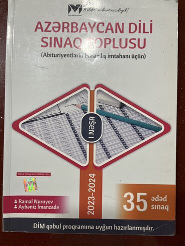 dim informatika test toplusu pdf: İdeal veziyyetdecavab hissesi kesildiyine gore kitabin arxasi bir az
