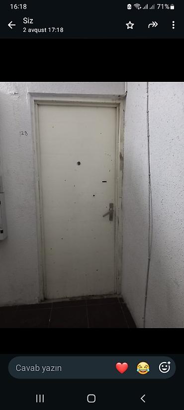 Mənzil üçün İşlənmiş Giriş qapısı 90x205 sm Çərçivə ilə, Zəmanətsiz, Ünvandan götürmə