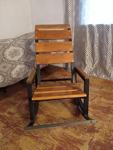 Кресла-качалки: Кресла-качалка, Б/у, Самовывоз, цвет - Коричневый — 4