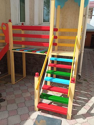 детские вещи с: Горка комплекс с качелями, + рукоход, шведская стенка, пожарный спуск — 3