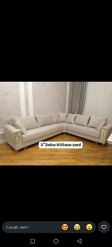 Divan və masa dəstləri: Məhsul: Künc divan dəsti – “Piramida Künc” - Müasir dizaynlı — 29