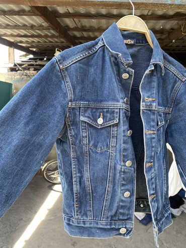 джинсовая юбка 48: Жынсы куртка, Кенен модель, Күз-жаз, S (EU 36)