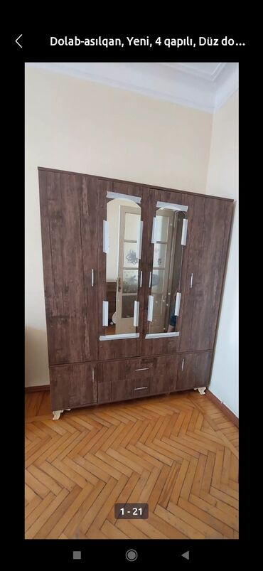 Dolablar: Yeni, Açılan, 4 qapılı Düz dolab, Qarderob, paltar dolabı, Azərbaycan — 18