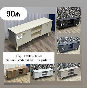 Ev və bağ: TV stend / TV altı 90 AZN 💥 ✔️Ölçü en120 x dər30 x hün 52 sm ✔️ Rəng — 2