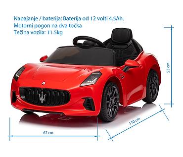 air max 37: BBO auto na akumulator Maserati 12V (BBH-050) – crveni Šifra — 3