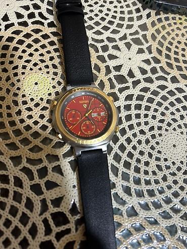 Ferrari: Ferrari brendli qol saatı - Rəng: qırmızı siferblat, qızılı bezel at lalafo.az — 3 Ferrari: Ferrari brendli qol saatı - Rəng: qırmızı siferblat, qızılı bezel — 3