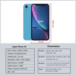процессор и монитор: IPhone Xr, Б/у, 64 ГБ, Black Titanium, 50 %