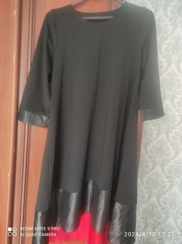 платья рубашки оверсайз: Вечернее платье, Классическое, Короткая модель, Полиэстер, С рукавами, L (EU 40), XL (EU 42)