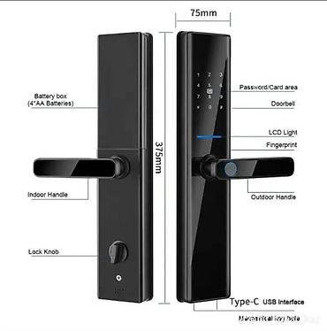 часы smart: Умный дверной замок с датчиком отпечатка и клавиатурой Основные — 2