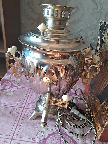 Самовары: Elektrik samovar – klassik rus üslubunda - Material: parlaq metal — 4