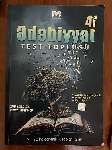 tarix 2025 test toplusu pdf: MHM-Ədəbiyyat test toplusu,4-cü nəşr — 1
