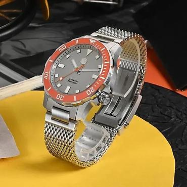Ručni satovi: San Martin SN085-B - 39.5mm - Siva - Seiko Automatik SN35 — 4