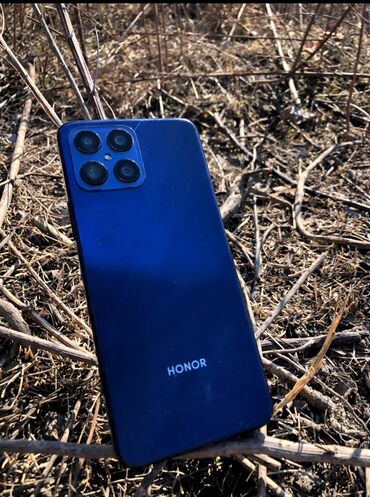 Mobil telefon və aksesuarlar: Honor X8, 128 GB, rəng - Göy, Barmaq izi