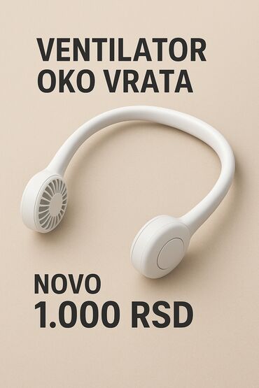 Mini prenosivi ventilatori: Ventilator oko vrata – prenosivi lični hladnjak - Dizajn u obliku — 1