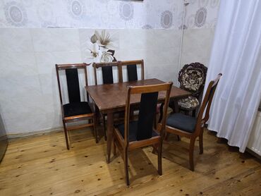 деревянный стол на кухню: Для кухни, Б/у, Раскладной, Прямоугольный стол