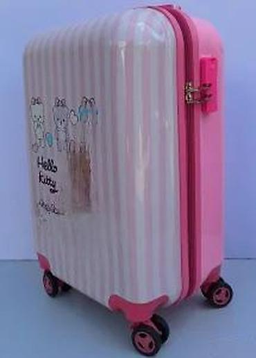 Rančevi, torbe i koferi: Dečji kofer na točkiće – Hello Kitty motiv - Tvrda školjka sa sjajnom — 12
