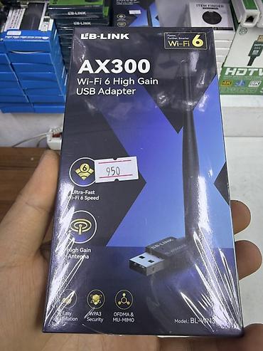 life network system: Wi‑Fi адаптер LB‑LINK AX300 (модель BL‑WN300AX) — USB‑адаптер — 1