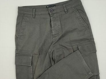 Spodnie cargo męskie marki ASOS DESIGN w kolorze szarym