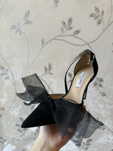 вечерняя обувь: Туфли, 38, Jimmy Choo, Б/у, цвет - Черный, Самовывоз