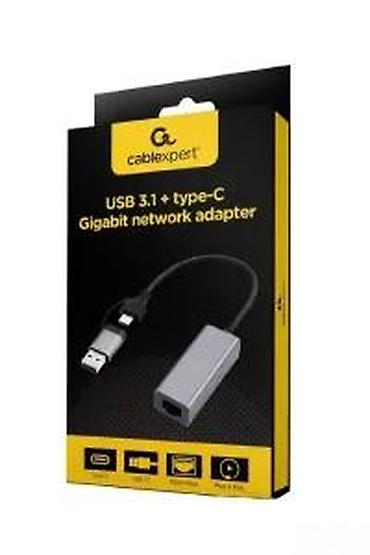 Modemi, ruteri i mrežni uređaji: Cablexpert USB 3.1 + Type‑C gigabit mrežni adapter - Dvostruki — 17