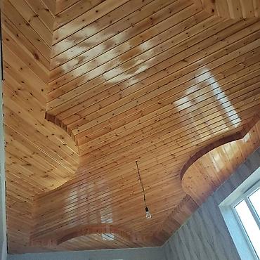 son zeng dekoru: Taxta tavan və pilləkən hazırlanması – peşəkar dülgər xidməti Təsvir — 5