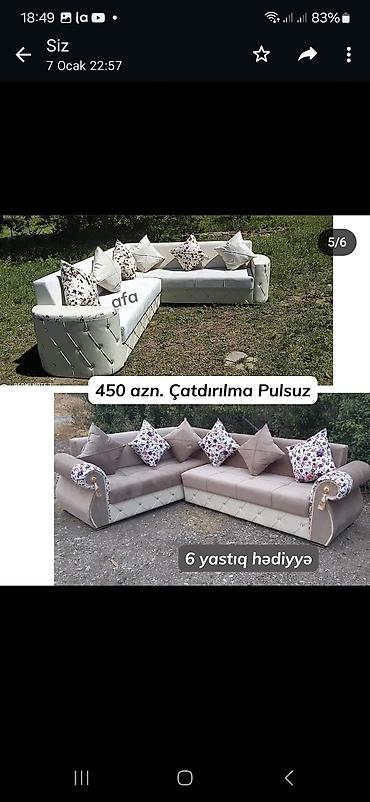 stol acılan: Künc divan, Yeni, Açılmayan, Bazasız, Parça, Şəhərdaxili pulsuz çatdırılma — 4