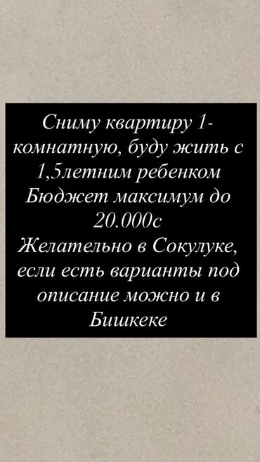 квартира бишкек 1 комнатная снять долгосрочно: 1 бөлмө, Менчик ээси, Чогуу жашоосу жок, Толугу менен эмереги бар