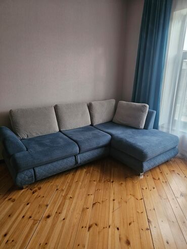 софа кровать: Künc divan, İşlənmiş, Açılan, Bazalı