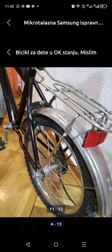 Dečiji bicikli: Bicikl za dete možda od 7 do 10 g. Ispravan, provereno. Mirijevo — 10
