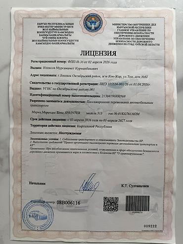 rex sprinter: Пункт назначения: Все направления, Количество мест: 18, Лицензия №: 08B006116 — 4