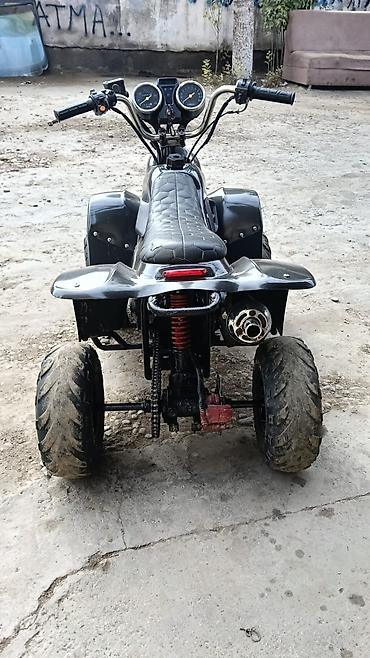 tz 4k 14: Qara rəngli mini ATV kvadrosikl - Kompakt off-road dizaynı, qalın — 4