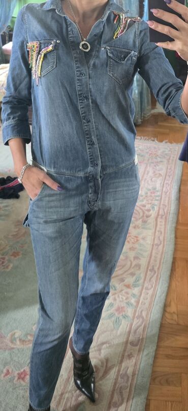 Kombinezoni: Abercrombie & Fitch, XS (EU 34), S (EU 36), bоја - Svetloplava — 6