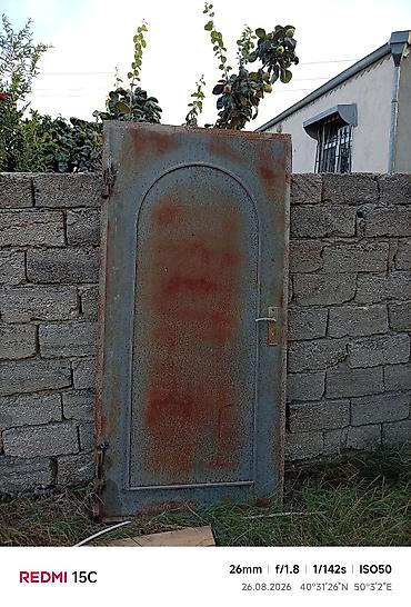 Metall qapı – darvaza paneli - Material: qalın metal sac - Dizayn