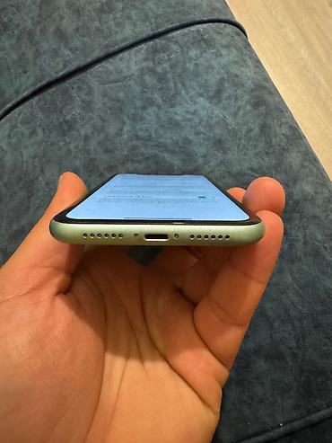 iphone 11 sade: IPhone 11, 64 GB, Matte Midnight Green, Face ID, Sənədlərlə — 3