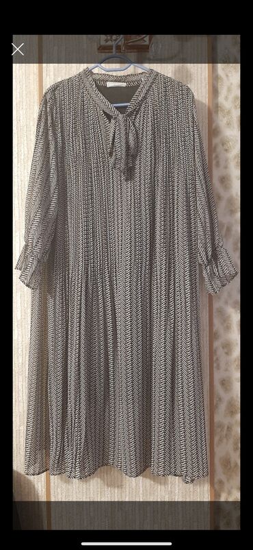 вечерние платья в пол из шифона: Вечернее платье, Длинная модель, С рукавами, XL (EU 42)
