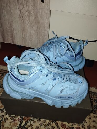 Кроссовки и спортивная обувь: Balenciaga, Размер: 37.5, цвет - Синий, Новый