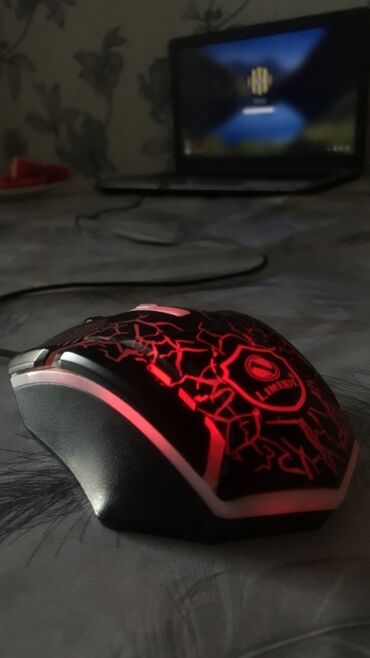 komputer monitorlari: Mouse.Limbo markalı, USB qoşulma növlü və işıqlandırmalı oyun siçanı
