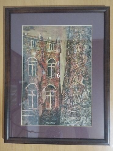 Şəkillər, tablolar: Istedadli ressam Mahmudzadenin 1999-cu ilde yaratdigi "Baki kendleri — 17