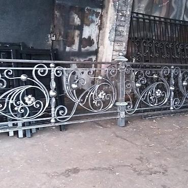 Готовые перила: Готовые перила, Материал: Кованное железо, Для крыльца — 27