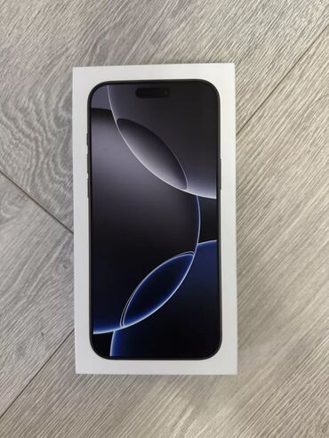 айфон ноокат: IPhone 16 Pro, Жаңы, 512 ГБ, Ак, Кабель, Куту, 100 %