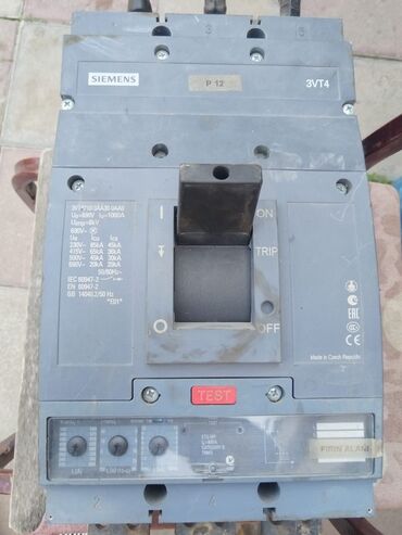 işıq panelləri: Siemens 3VT4 avtomat açarı - Model: 3VT4, P12 - Kataloq kodu