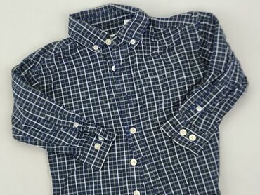 Shirts: Shirt 3-4 years, condition - Very good, pattern - Cell, color - Blue