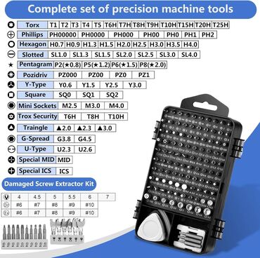 Šrafcigeri: NOVO Set šrafcigera AT-138 Opis: Komplet od 138 elemenata Materijal — 8