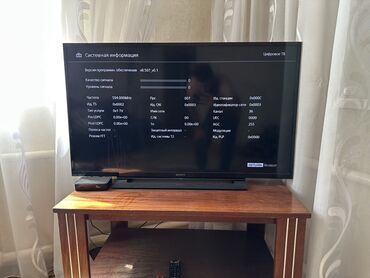 куда сдать телевизор с разбитым экраном: Телевизор Sony с плоским экраном, демонстрирующий информационное меню