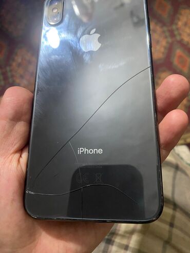айфон саат: IPhone Xs Max, Б/у, 256 ГБ, Black Titanium, Чехол, 78 %