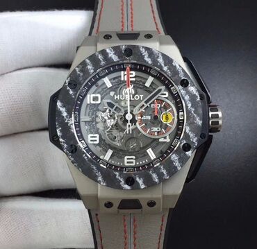 часы swiss made: HUBLOT Unico Ferrari Titanium ️Премиум качества ️Диаметр 45 мм