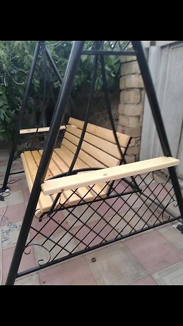 Mebel: Bağ yelləncəyi – metal karkaslı, taxta oturacaq və arxalıq - — 2