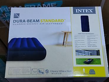 Надувные матрасы: Надувной матрас Intex Dura-Beam Standard Classic Downy Air Mattress — 1