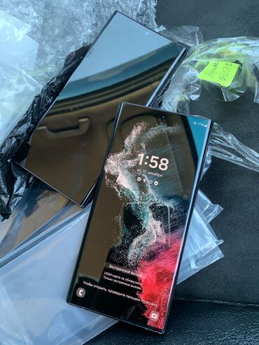 телефон самсунг галакси: Samsung Galaxy S22 Ultra, Б/у, 256 ГБ, цвет - Черный